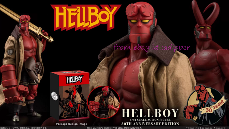 Perfect 1000toys 1/12 Hellboy New Year Gift Action Figure In Stock