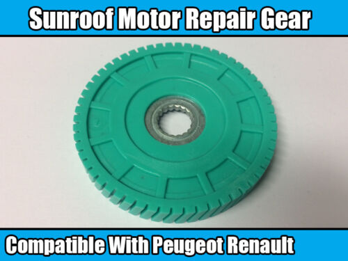 1 engranaje de reparación de motor de techo corredizo para Peugeot 206 Renault Clio Scenic Megane verde - Imagen 1 de 1