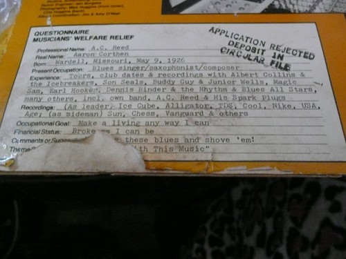 record LP Blues AC Reed & Spark plugs signed - Take These Blues and Shove em NM- - Picture 4 of 6