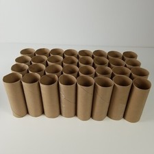 32 Empty Toilet Paper Rolls Cardboard Tubes Arts Crafts School Project Hobby Lot