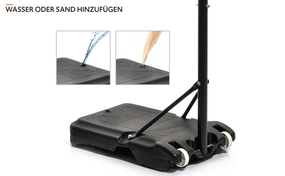 Basketballkorb mit Ständer wetterfest Korbanlage 110-260CM Basketballanlage 🏀🏀 - Bild 4 von 4