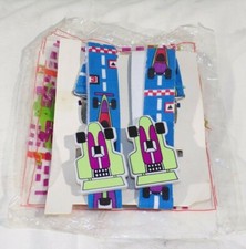 Vintage New Old Stock Avon Children's Race Car Pit Stop Suspenders