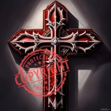 Digital Image Picture Photo Wallpaper Background Desktop Art- Gothic Cross