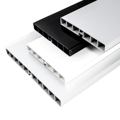 1,5m Küchensockel ver. Farbe Weiß Schwarz Aluminium Küche Sockel Abdichtung PVC
