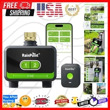 2-Zone WiFi Irrigation Controller with Brass Inlet for Effortless Watering