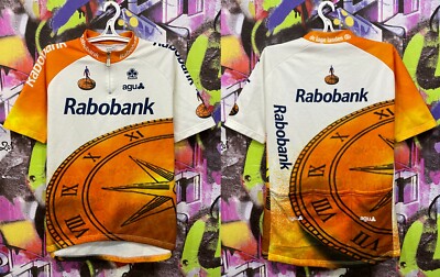 Maillot Cycliste Vintage Rabobank Agu Colnago Années 90 - Taille 10