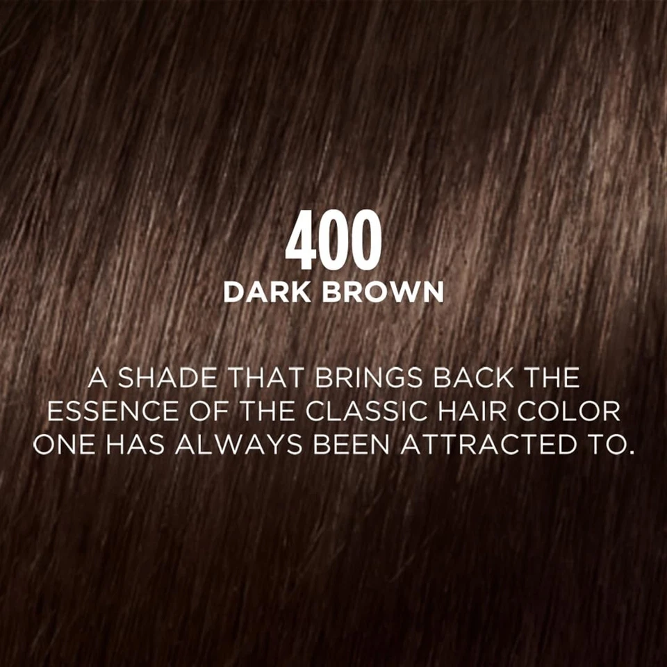 L'Oreal Paris Crema Fundición Brillo Semipermanente Color de Cabello Marrón Oscuro 400-45g Foto 3 de 4