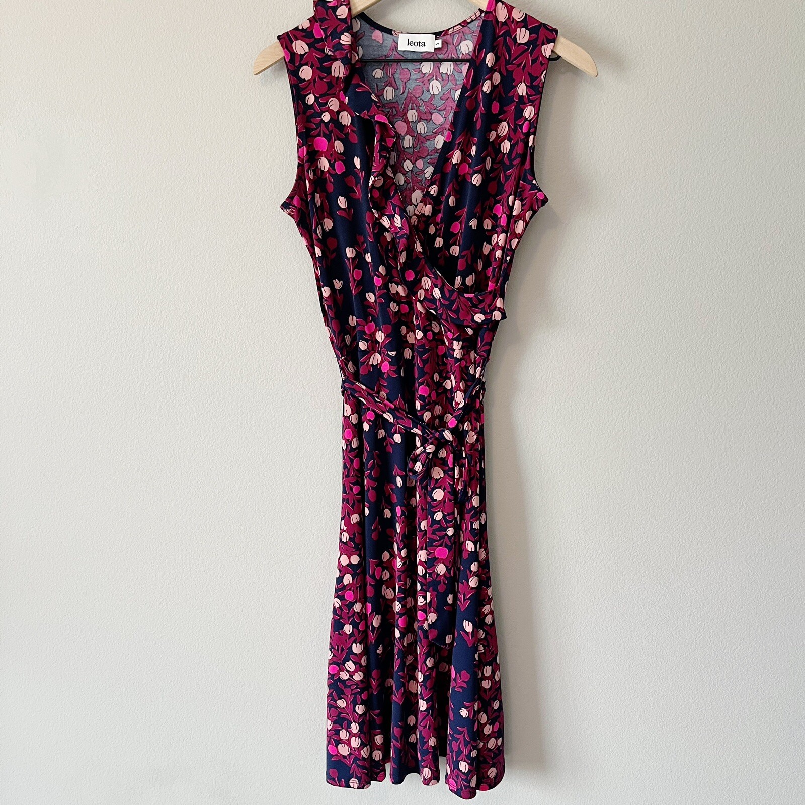 Leota Aneeka Knit Faux Wrap Tie Front 