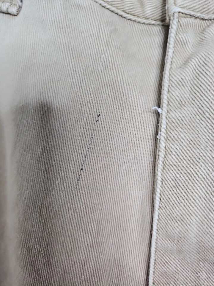 Vtg Y2K Clench Jeans Shorts Mens 36 Brown Denim Baggy Tony Jones Collection - Image 3 of 4