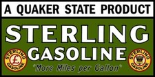 Sterling Gasoline By Quaker State Oil Company New Sign 24x48 Usa Steel Xxl Size
