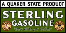 Sterling Gasoline by Quaker State Oil Company NEW Sign 24x48" USA STEEL XXL Size