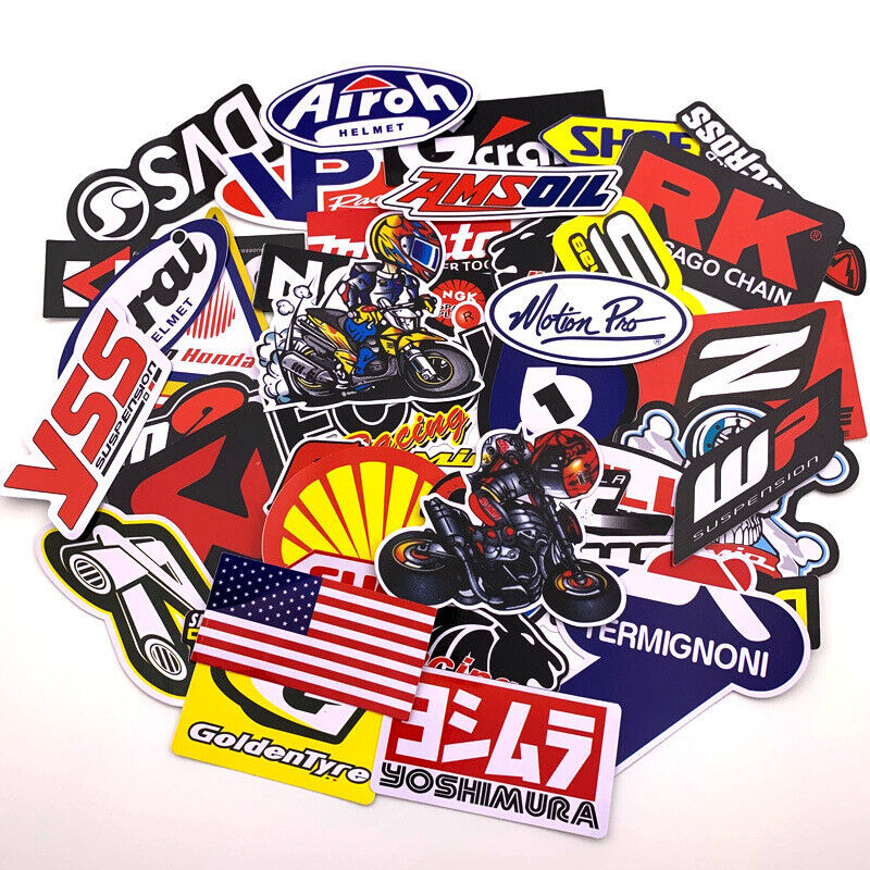 Lot Ranking TOP2 Set of 40 Motorcycle Max 47% OFF Motocross Stickers ATV Decals UT Racing