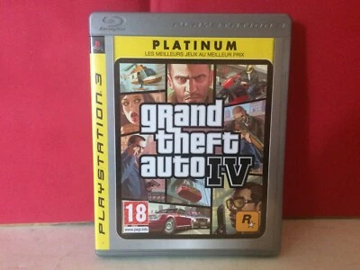 SUPERBE JEU SONY PS3 GRAND THEFT AUTO IV GTA PLATINUM EN BOITE - Photo 1/4