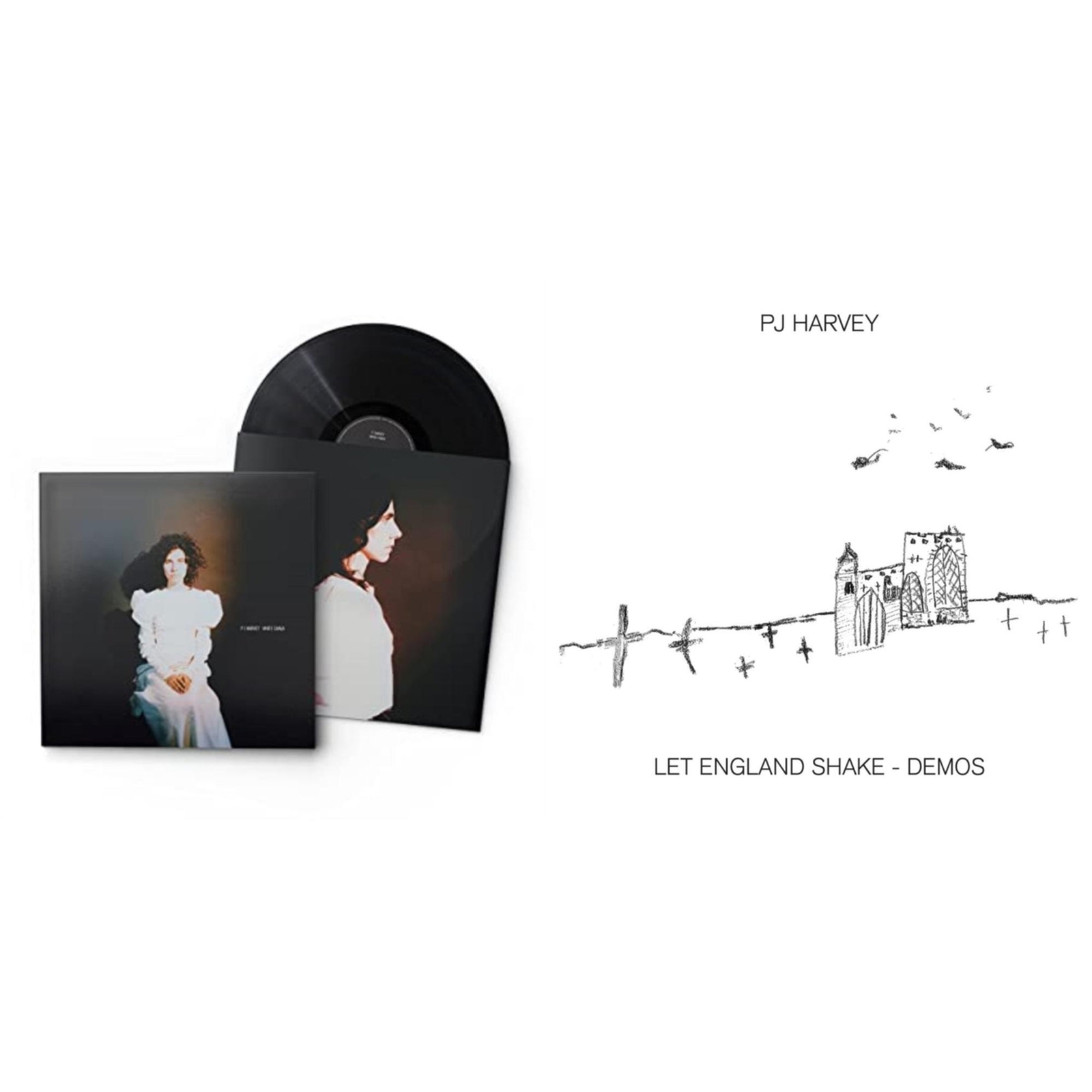 Pj Harvey - White Chalk & Let England Shake - Demos [New LP Vinyl Bundle]
