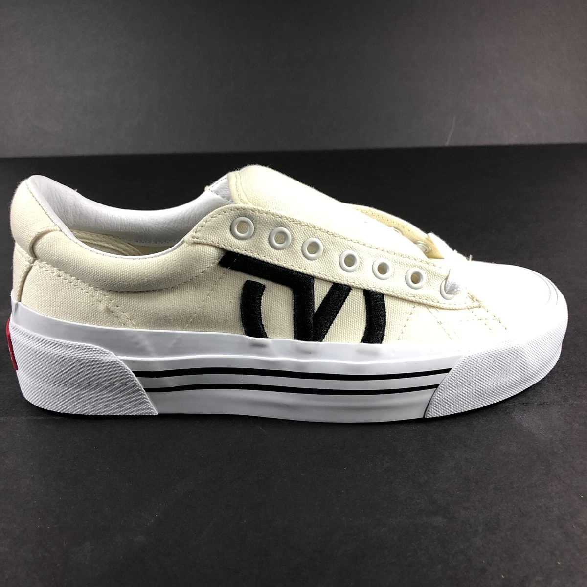 VANS Sid Ni Staple Shoe Mens 9 Classic True White Fashion Skateboard Fat  Toungue