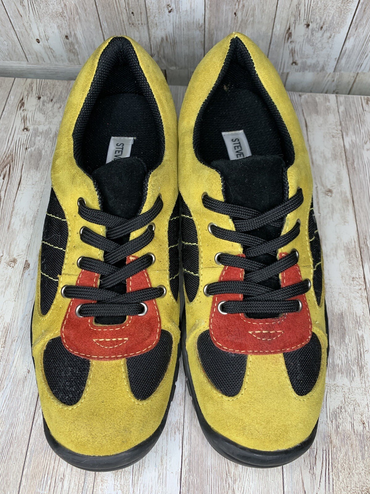 steve madden red tennis shoes