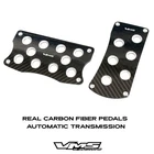 VMS RACING REAL CARBON FIBER ALUMINUM PEDAL PAD COVER KIT AUTO TRANSMISSION AT