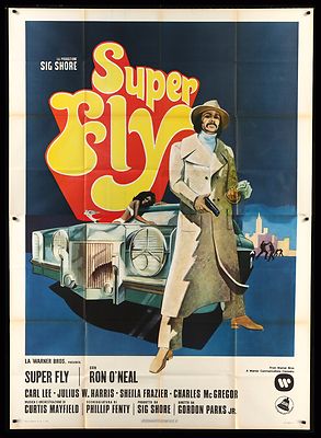 SUPERFLY SUPER FLY ☆ CineMasterpieces 1972 GANGSTER PIMP ITALY