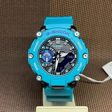 Casio G-Shock GA-2200-2A Blue Resin Analog Digital Sports Divers Men's Watch