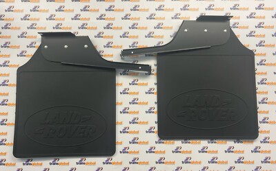 LHS RHS Pair of Rear Mudflaps & Brackets for Defender 110 GENUINE LR LR055334