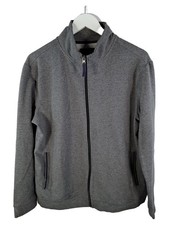 Tchibo Man Sweatjacke Herren Gr. M/L Grau Stehkragen Reißverschluss