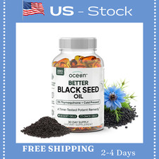 Organics Ocean Better Organic Black Seed Oil Cold Pressed - Pure Nigella Sati...