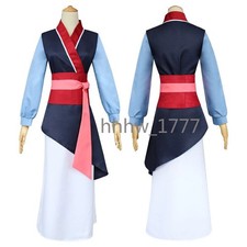 MULAN Cosplay Performance Costumes Halloween Female Children Role-playing Gift