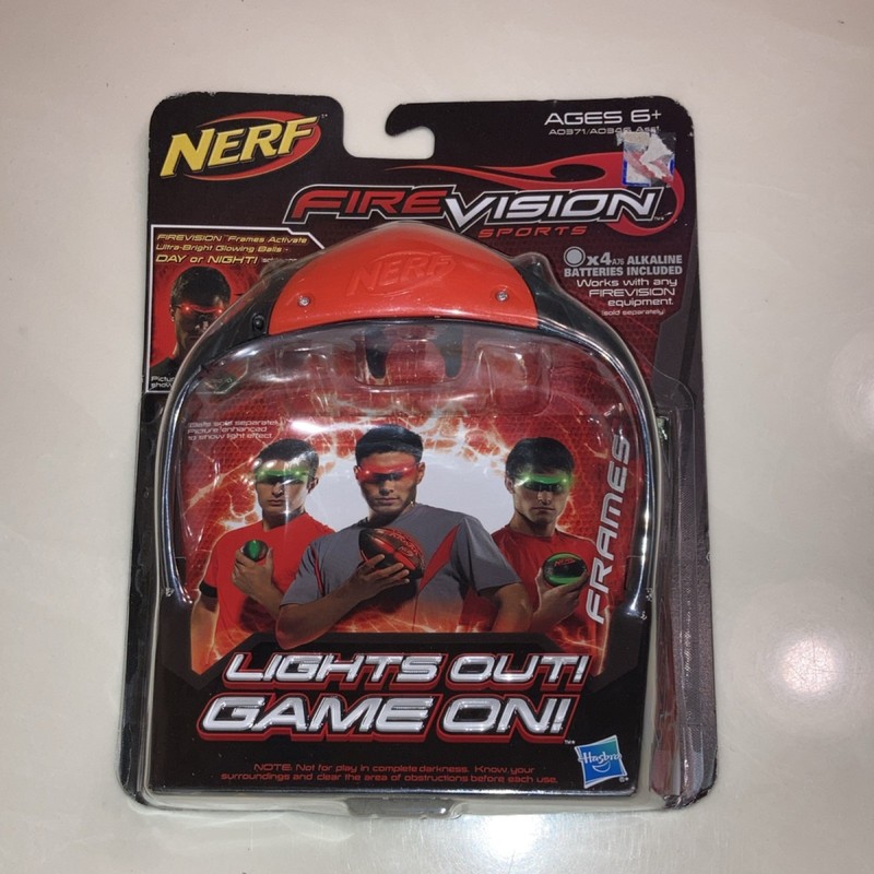 NERF FireVision Sports Frames Eyewear Accessory Ages 6+ 2012