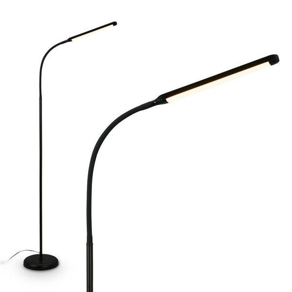 Led Stehlampe Touch Dimmbar Warmweiß Schwenkbar Leselampe 170Cm Schwarz-image