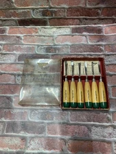 Vintage Millers Falls Company No. 106 Carving Tool Set (6) with Original Box