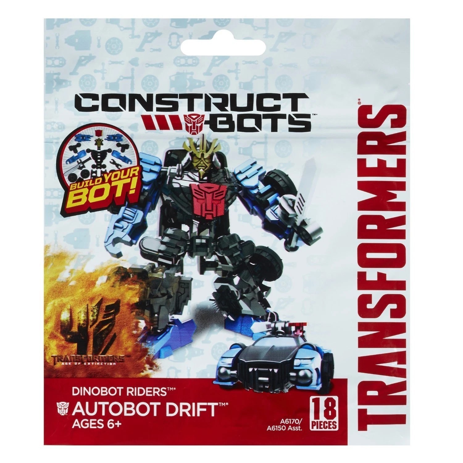 Autobot Drift Transformers 4 Dinobot Riders Construct-Bots Action Figure