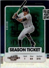 2021 Panini Contenders Optic Green Wave #71 Carlos Correa - BB