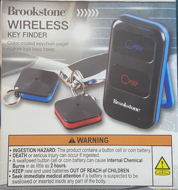 Brookstone Wireless Key Finder 30 ft Operating Range