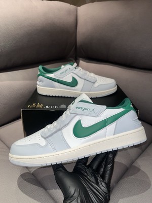 Nike Air Jordan 1 Low FlyEase White Green Herren EU 47,5 US 13 DM1206 142 NEU
