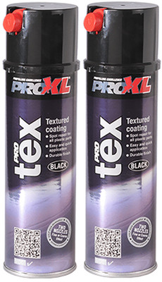 2x Proxl ProTex Black Textured Coating OEM Finish Auto Stoßstange & Blenden Spray 500ml