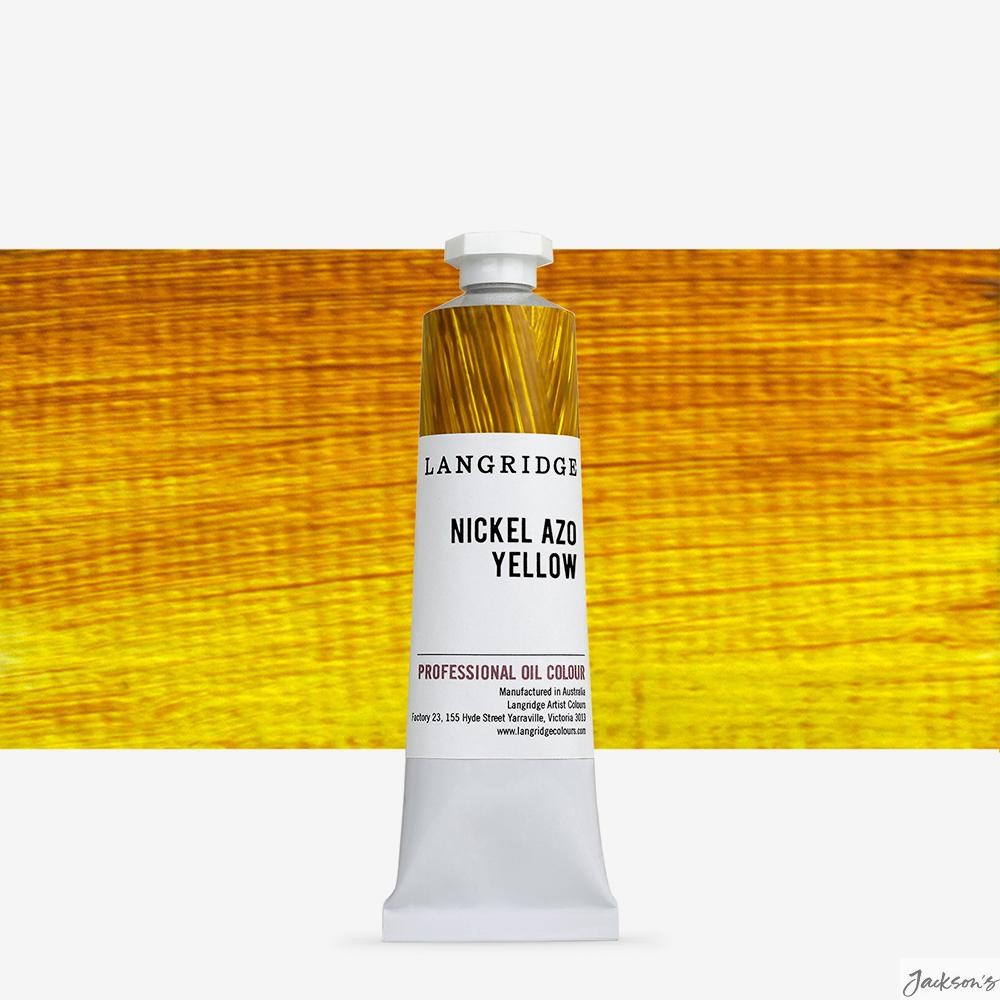 Langridge Handmade Oil Paint Linseed Oil 40ml Nickel Azo Yellow Artist Colour
