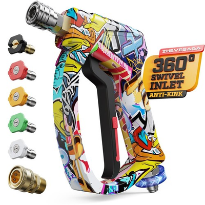 #ad Short Pressure Washer Gun with Swivel 3 8quot; amp; M22 14mm Connect High Pressure W... $66.49