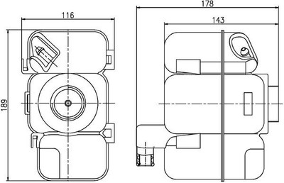 MAHLE Ausgleichsbehälter, Kühlmittel CRT 206 000S für VOLVO