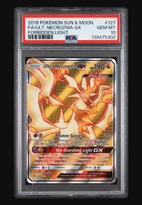 Pokémon TCG Ultra Necrozma GX Full Art Forbidden Light 127/131 PSA 10 - NEW CERT on eBay