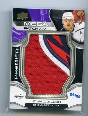 2022-23 UD Premier Mega Patch Shoulder Logo John Carlson /5 #PMP-JC Capitals