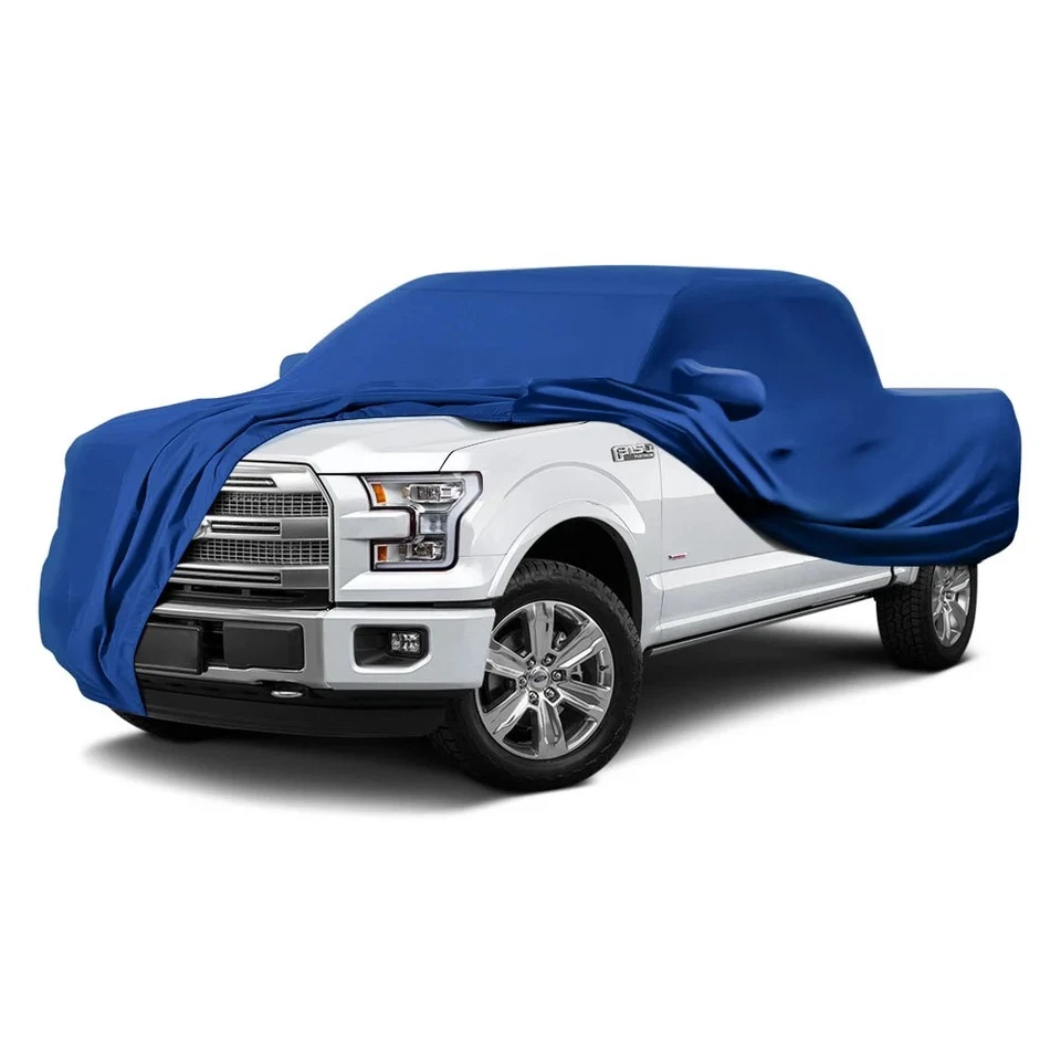 For Dodge Ram 1500 02-05 Satin Stretch Indoor Grabber Blue Custom Car Cover Foto 2 de 4
