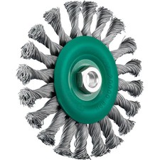 Image of SIT U115 115mm x M14 Stainless Steel Twist Knot Wire Wheel Brush