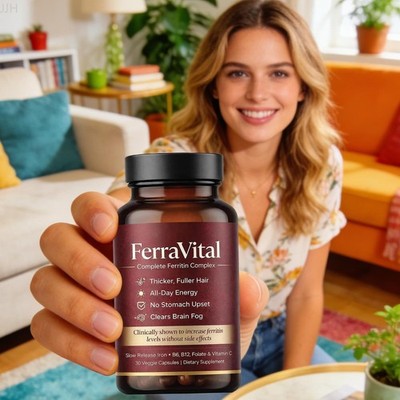 FerraVital 60pcs per Box Ferritin Support Iron Supplement for Women Multivitamin
