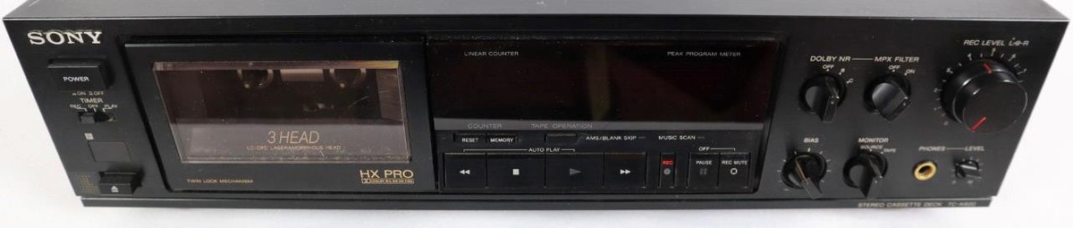 Sony Tc-k600 3head Cassette Deck W/remote Tested Working F/s