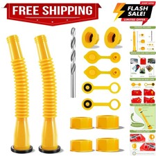 Gas Can Spout Replacement, Anti-Spill Gas Can Nozzle Replacement, 2-Kit Upgra...