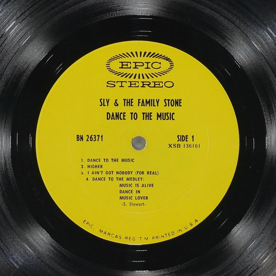 SLY & THE FAMILY STONE Dance To The Music EPIC BN 26371 VG 1968 Soul LP Rock Foto 3 de 4