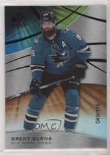 2019-20 Upper Deck SP Game Used Orange Rainbow 49/115 Brent Burns #33 mq4