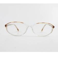 WP7016 BR Clear Tortoise Oval Eyeglasses Frames 51-16-135 Brown Pattern Vintage