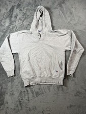 Vintage Russell Athletic Hoodie Mens Large Gray Nice Distressing USA 90s Boho