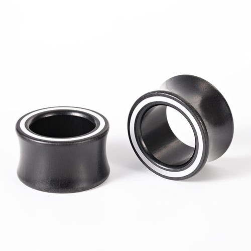 16PCS Set Mixed Stainless Steel Ear Gauges Wood Tunnels Double Flare Saddle S... - Bild 7 von 8